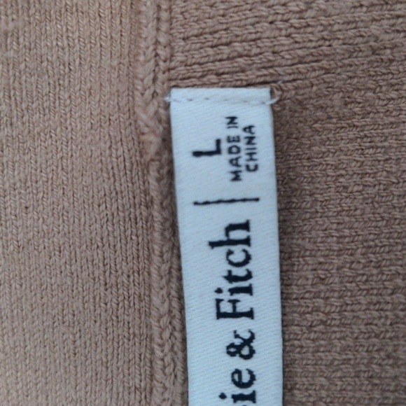 🤎 Abercrombie & Fitch Light Mocha Beige Large Bodysuit with Crisscross Straps - Picture 4 of 5